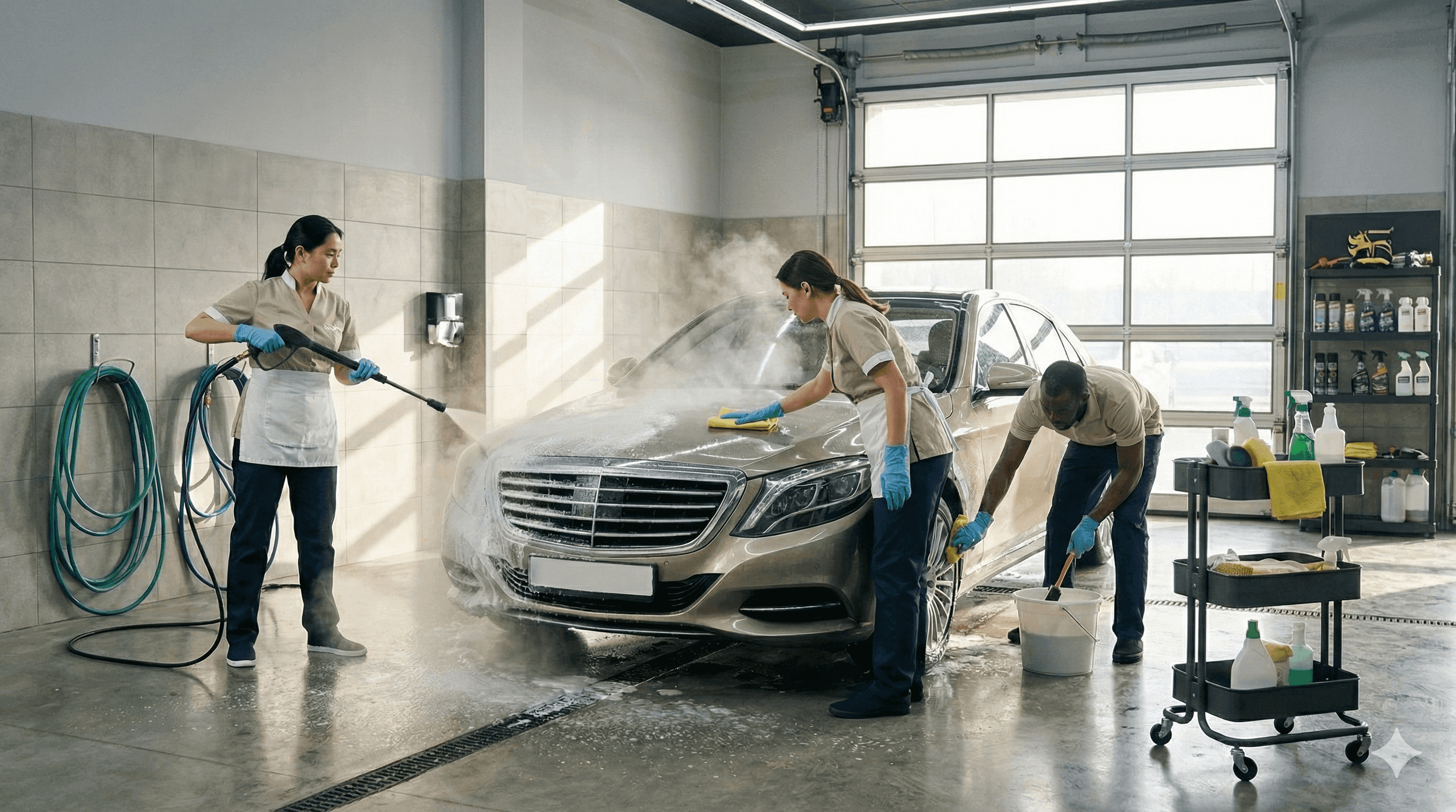 Stop wasting time : The future of carwash is coming to your doorstep.